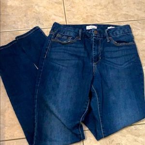 high rise skinny jeans